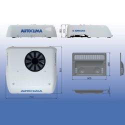 Climatiseur stationnaire MODULA RT et RT Plus Autoclima, pour poids-lourd, tracteur, engin