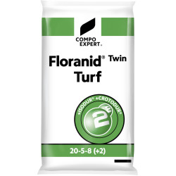 Engrais gazon Floranid Twin Turf 20.5.8(+2) - COMPO EXPERT - Sac de 25 kg ou palette de 40