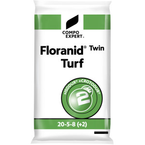 Engrais gazon Floranid Twin Turf 20.5.8(+2) - COMPO EXPERT - Sac de 25 kg ou palette de 40