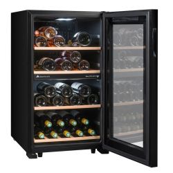 Cave à vin double compartiment LS51.2ZBLACK La Sommelière, 50 bouteilles
