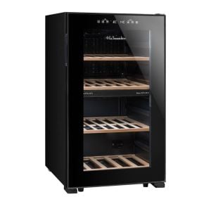 Cave à vin double compartiment LS51.2ZBLACK La Sommelière, 50 bouteilles