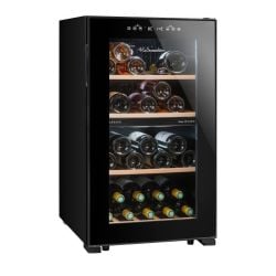 Cave à vin double compartiment LS51.2ZBLACK La Sommelière, 50 bouteilles