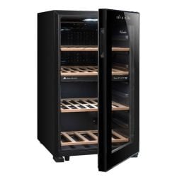 Cave à vin double compartiment LS51.2ZBLACK La Sommelière, 50 bouteilles