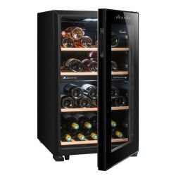 Cave à vin double compartiment LS51.2ZBLACK La Sommelière, 50 bouteilles