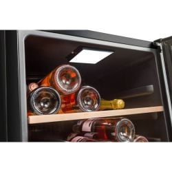Cave à vin double compartiment LS51.2ZBLACK La Sommelière, 50 bouteilles