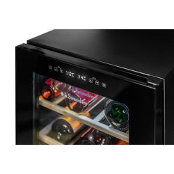 Cave à vin double compartiment LS51.2ZBLACK La Sommelière, 50 bouteilles