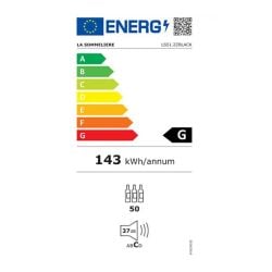 Cave à vin double compartiment LS51.2ZBLACK La Sommelière, 50 bouteilles