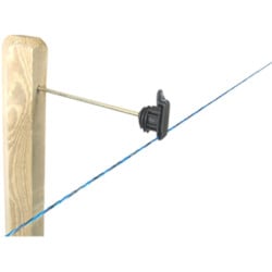 Isolateurs écarteurs à clip rubans clôture électrique Iruvis-Lon Lacmé, 21 cm, Sachet de 10