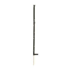 Piquet plastique vert auto-isolant fil, cordon, ruban, clôture électrique Isopost Lacmé, 110 cm, Lot de 10