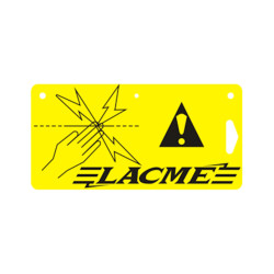 Plaque signalétique clôture électrique Lacmé