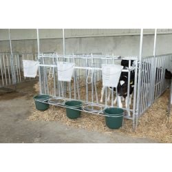 Support Kerbl, pour seau d’aliments concentrés 5 places d’alimentation pour CalfHouse Premium X