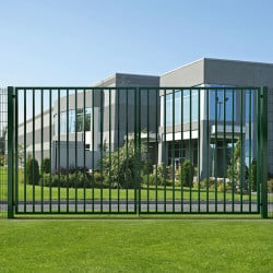 Portail 2 vantaux Classic Pro Barreaudé Largeur 5m Haut. 2,00m