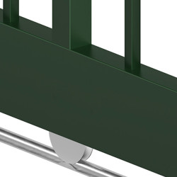 Portail industriel coulissant Medium Largeur 3m Barreaudé