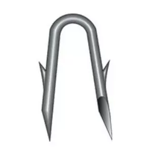 Crampillon Harpon Galvanisation Riche 4,0mm x 40mm seau de 20kg