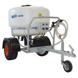 Chariot à Lait JFC Agri, 340 L, tout terrain avec mélangeur motorisé, pompe de distribution, attelage