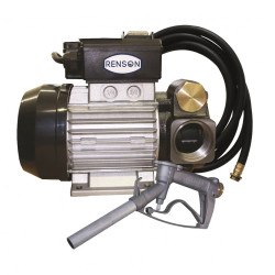 Groupe de transfert fuel 230V 50L/min, flexible 4 m, pistolet alu Renson