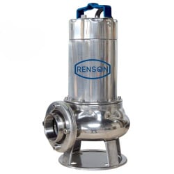 Pompe de relevage vortex monophasée eaux chargées inox 1,1 KW Renson