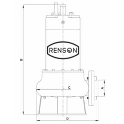 Pompe de relevage vortex monophasée eaux chargées inox 1,1 KW Renson