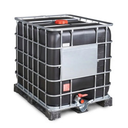 Cuve de stockage eau IBC 1000 L noire Anti-UV Renson