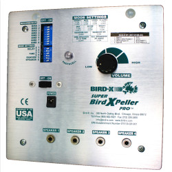 Répulsif Effaroucheur électronique sonore oiseaux Super Bird-X Peller PRO - Version oiseaux Agricoles
