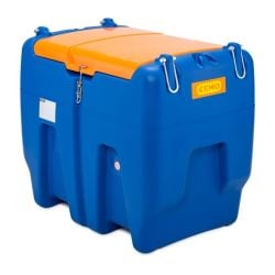 Cuve station service BLUE Easy Mobil 620, pompe à membrane 230 V, capot Cemo