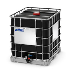 Cuve de stockage NOIRE anti-UV 1000 L pour récupérateur d'eau et carburants type container IBC