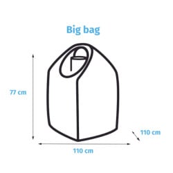 Sable silice/quartz Sibelco, 0,4 à 0,8 mm, Big Bag 1000 kg