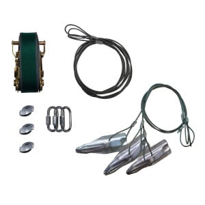 Kit d’haubanage pour palmier PBK 4 Gripple, Hauteur 4,5 m - Diamètre 25 cm - 1 unité