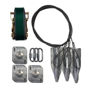 Kit d’ancrage motte premium réglable PRBK 4 Gripple, Arbre 4,5 m à 7,5 m - Diamètre max 45 cm