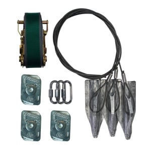 Kit d’ancrage motte premium réglable PRBK 5 Gripple, Arbre 7,5 m à 12 m - Diamètre max 75 cm