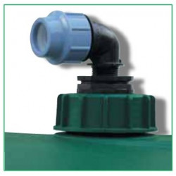 Raccord de compression coudé à 90° pour raccorder une pompe immergée