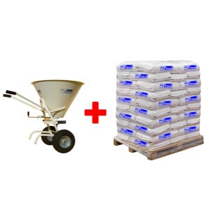 Pack Chaux éteinte CL-90 palette 1050 kg + Epandeur rotatif 100 L - Agri Chaux
