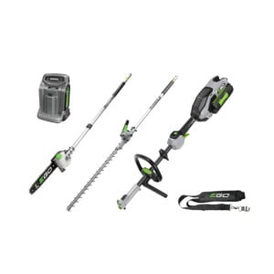 Pack multi-outils élagage/taille MHCC1022E EGO - Bloc moteur + Taille-haie + Scie sur perche + Batterie + Chargeur