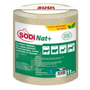 Bloc à lécher SODI NAT + UAB 11 Kg à l'unité ou en palette