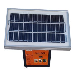 Électrificateur solaire compact Challenge 350 + Accu 12V 12 Ah + Panneau solaire 8W - Le Gardien Electrique