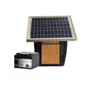 Électrificateur à batterie EPM120 + Batterie étanche 12 V 26 Ah + Panneau solaire 8 W - Le Gardien Electrique