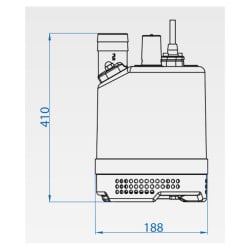 Pompe de chantier inox monophasée 0,75 kW - 320L/min Renson