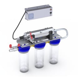 Kit Stérilisateur UV HOME 2 - 33 W - 2,2 m3/h + 3 Filtres - BIO-UV