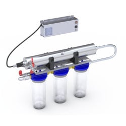 Kit Stérilisateur UV HOME 3 - 55 W - 3,2 m3/h + 3 Filtres - BIO-UV