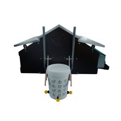 Poulailler mobile sur roues Gaun 30 poules, 1,5 x 1,8 m