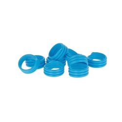 Bague identification Kerbl, spirale poule, 10 ou 12 mm, par 100, plusieurs couleurs