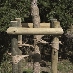 Bande de jute BIO à clouer, Largeur 5 cm - Rouleau 100 m - Toltex