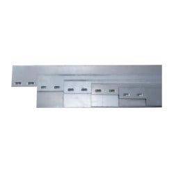 Kit Volige Bordure Plane Acier Galva 1,5mm Longueur 1,88m Paquet de 5 unitéss - Toltex