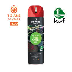 Bombe de peinture traceur forestier Fluo Marker 500 ml Soppec