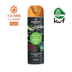 Bombe de peinture traceur forestier Fluo Marker 500 ml Soppec