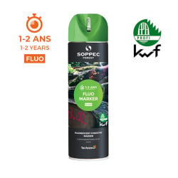 Bombe de peinture traceur forestier Fluo Marker 500 ml Soppec