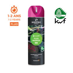 Bombe de peinture traceur forestier Fluo Marker 500 ml Soppec