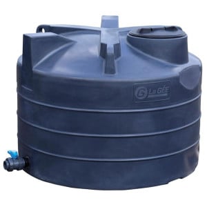Cuve de stockage d'eau aérienne 2000 L PEHD, Ø 1,60 m La Gée