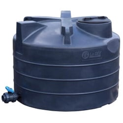 Cuve de stockage d'eau aérienne 2000 L PEHD, Ø 1,60 m La Gée