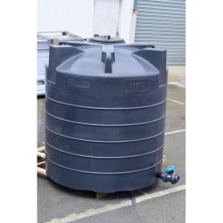 Cuve de stockage d'eau aérienne 3000 L PEHD, Ø 1,60 m La Gée